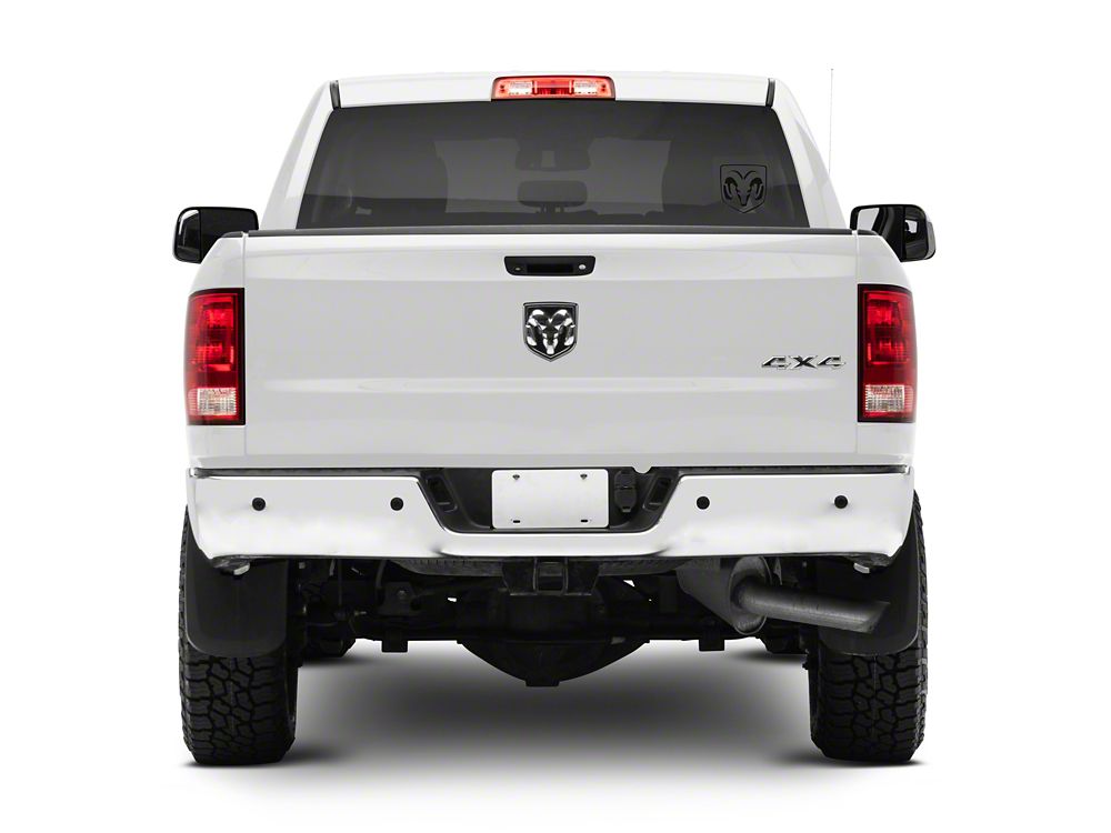 RAM Licensed by RedRock Small RAM Head Logo; Matte Black (03-18 RAM 2500)