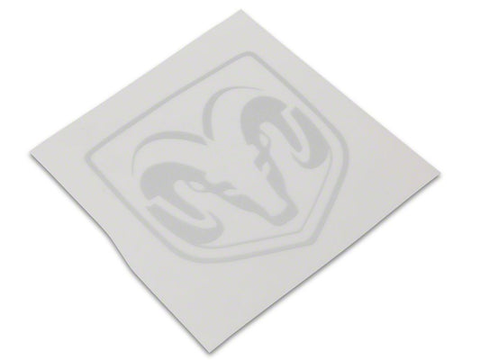 RAM Licensed by RedRock Small RAM Head Logo; Frosted (03-18 RAM 2500)