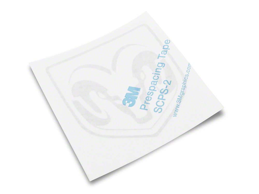 RAM Licensed by RedRock Small RAM Head Logo; Frosted (03-18 RAM 2500)