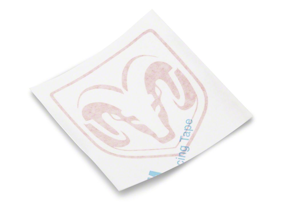 RAM Licensed by RedRock Small RAM Head Logo; Red (03-18 RAM 2500)