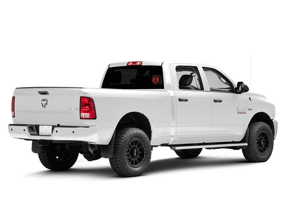 RAM Licensed by RedRock Small RAM Head Logo; Red (03-18 RAM 2500)