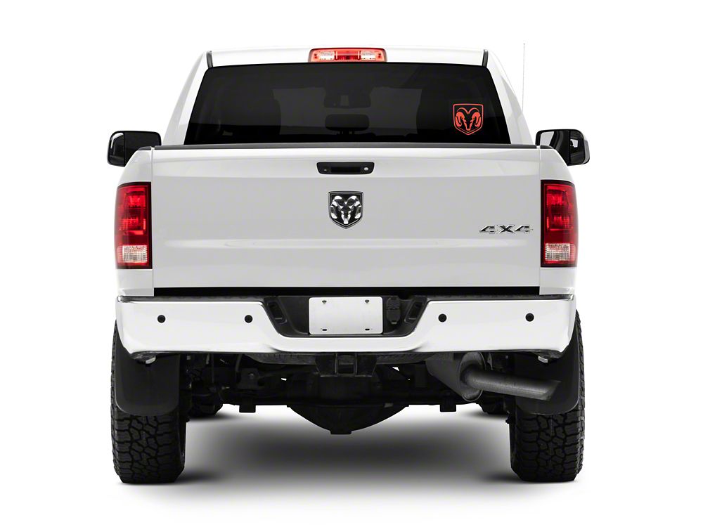 RAM Licensed by RedRock Small RAM Head Logo; Red (03-18 RAM 2500)