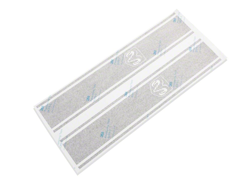 RAM Licensed by RedRock RAM Head Vertical Stripe; Gloss Black (03-18 RAM 2500)