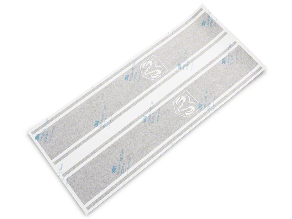 RAM Licensed by RedRock RAM Head Vertical Stripe; Matte Black (03-18 RAM 2500)