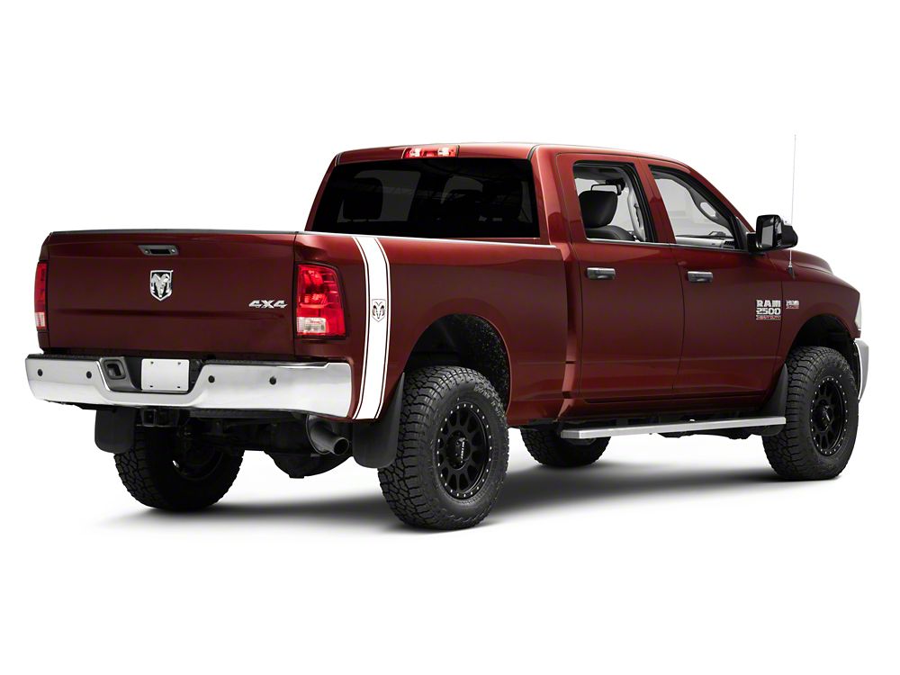 RAM Licensed by RedRock RAM Head Vertical Stripe; White (03-18 RAM 2500)