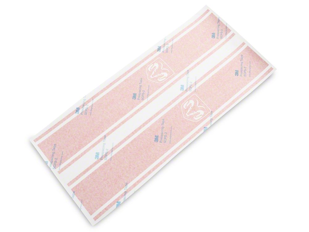 RAM Licensed by RedRock RAM Head Vertical Stripe; Red (03-18 RAM 2500)