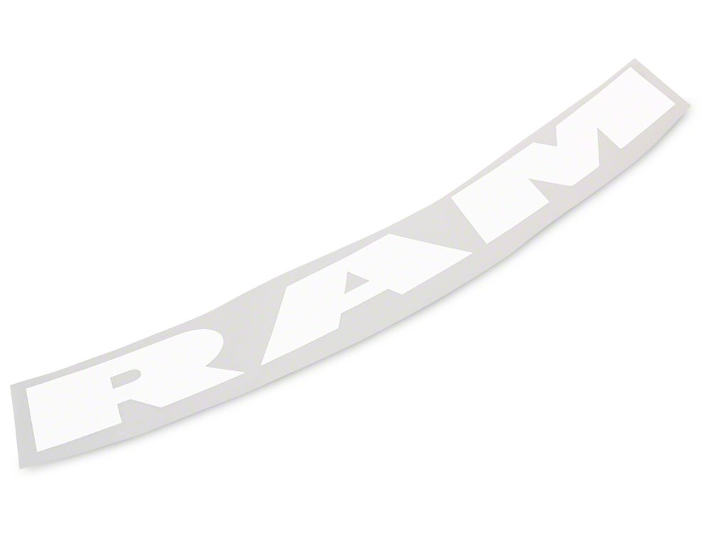 RAM Licensed by RedRock RAM Windshield Banner; White (03-18 RAM 2500)