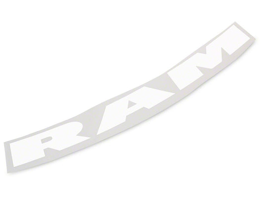 RAM Licensed by RedRock RAM Windshield Banner; White (03-18 RAM 2500)