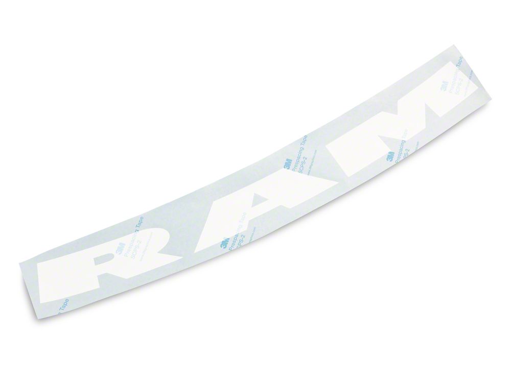 RAM Licensed by RedRock RAM Windshield Banner; White (03-18 RAM 2500)