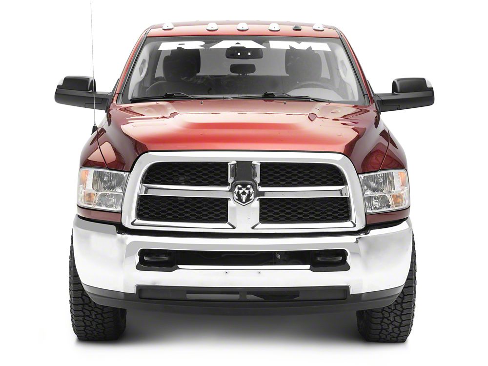 RAM Licensed by RedRock RAM Windshield Banner; White (03-18 RAM 2500)