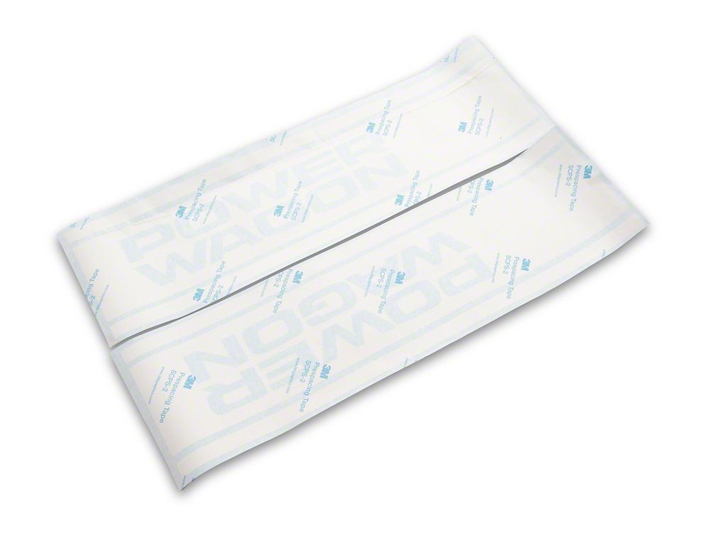 RAM Licensed by RedRock Power Wagon Rear Vertical Stripe; White (03-24 RAM 2500)