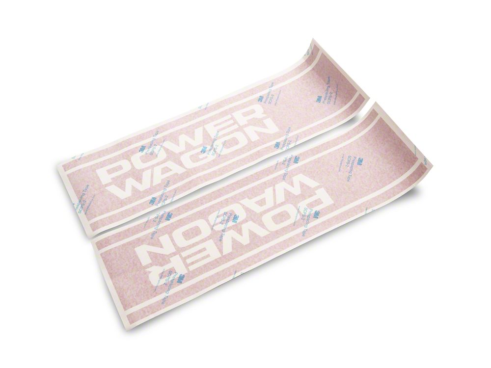 RAM Licensed by RedRock Power Wagon Rear Vertical Stripe; Red (03-24 RAM 2500)