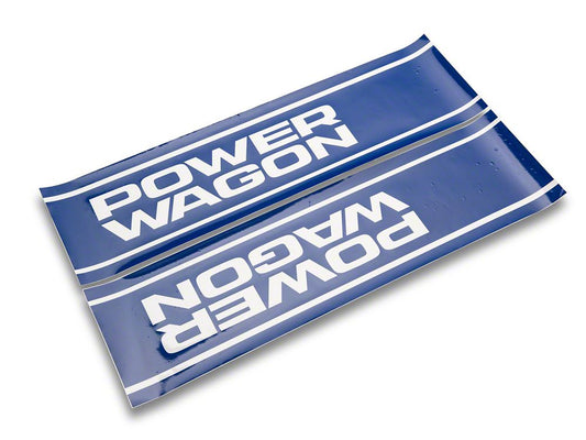 RAM Licensed by RedRock Power Wagon Rear Vertical Stripe; Blue (03-24 RAM 2500)