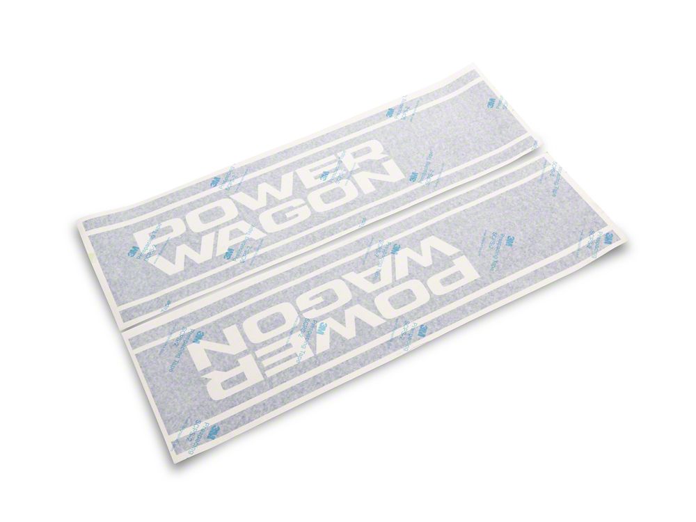 RAM Licensed by RedRock Power Wagon Rear Vertical Stripe; Blue (03-24 RAM 2500)