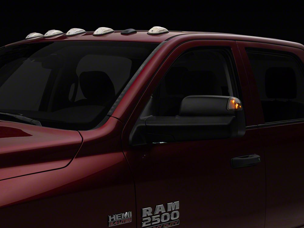 RedRock Powered Heated Towing Mirrors with Smoked Turn Signals; Black (10-18 RAM 2500)
