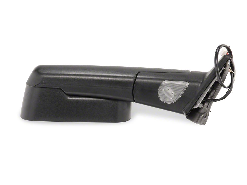 RedRock Powered Heated Towing Mirrors with Smoked Turn Signals; Black (10-18 RAM 2500)
