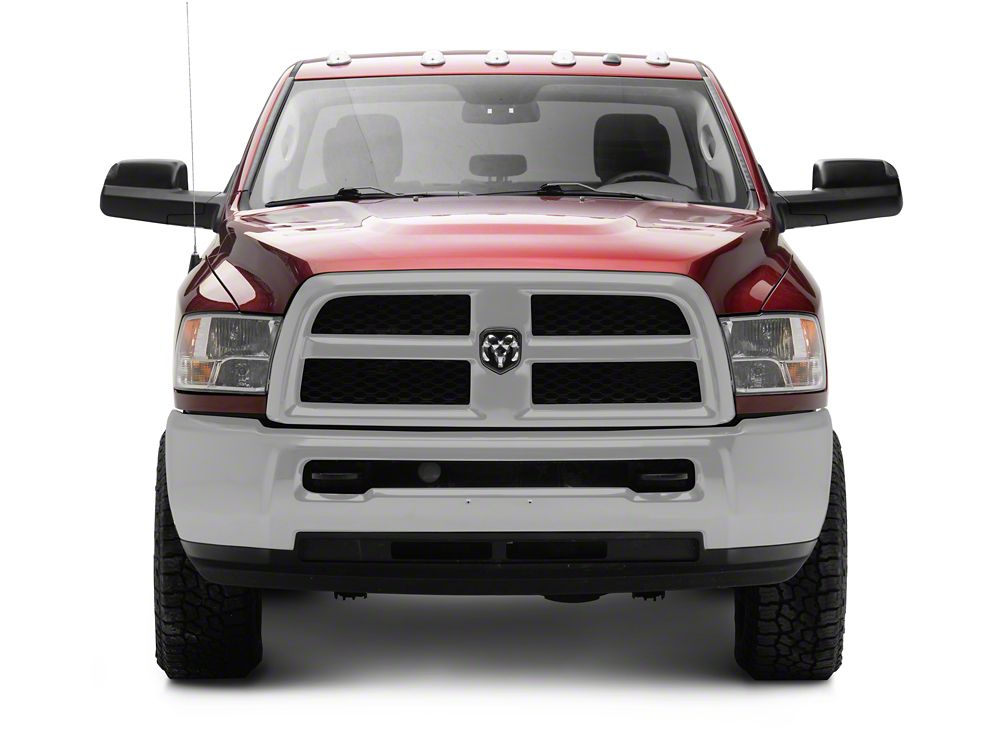 RedRock Powered Heated Towing Mirrors with Smoked Turn Signals; Black (10-18 RAM 2500)