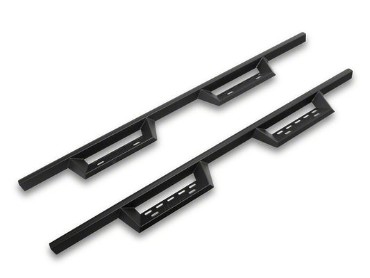 RedRock 4-Inch Drop TC1 Running Boards; Textured Black (10-24 RAM 2500 Crew Cab)