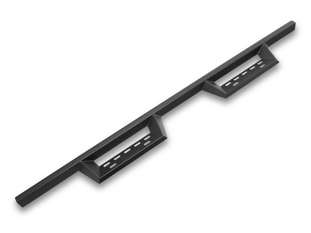 RedRock 4-Inch Drop TC1 Running Boards; Textured Black (10-24 RAM 2500 Crew Cab)