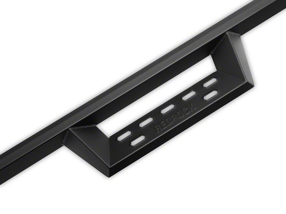 RedRock 4-Inch Drop TC1 Running Boards; Textured Black (10-24 RAM 2500 Crew Cab)