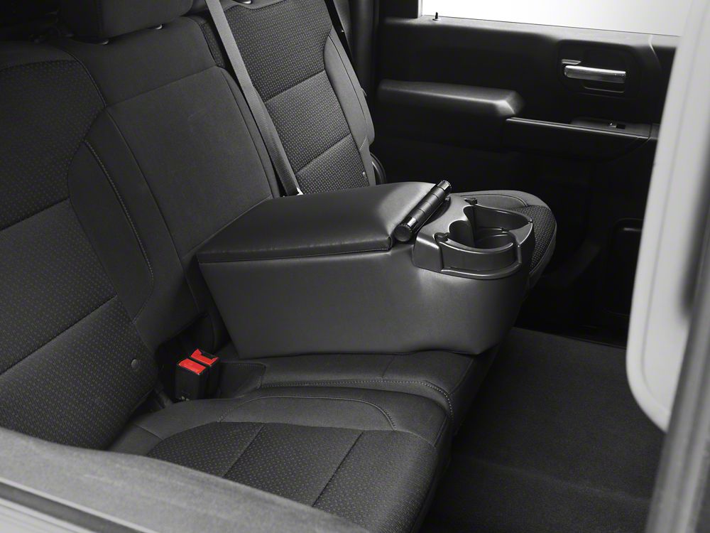 thumbnail image 2 of XUKEY Universal Center Console Armrest Storage Box – Dual Compartment – Black ABS 2 of 4
