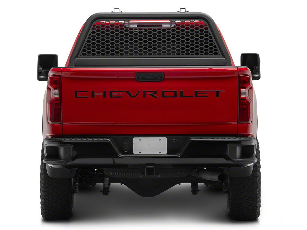 RedRock HD Headache Rack; Textured Black (07-25 Silverado 2500 HD)