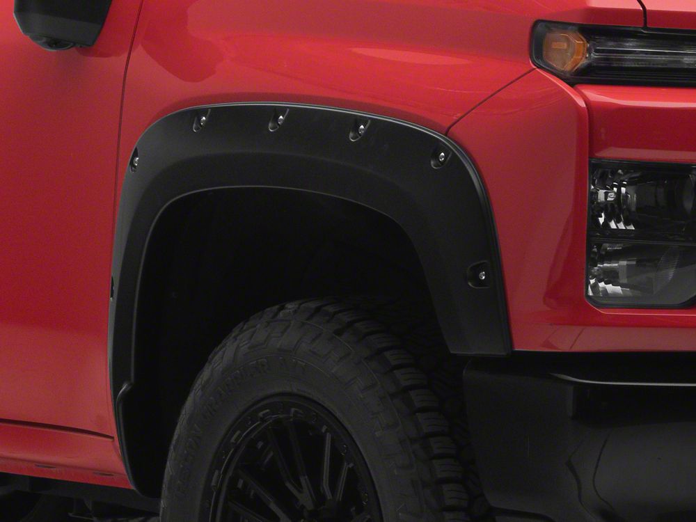GM Genuine Parts Front Splash Guards – Black Molded Mud Guards For 2020-2025 Silverado 2500 3500 HD