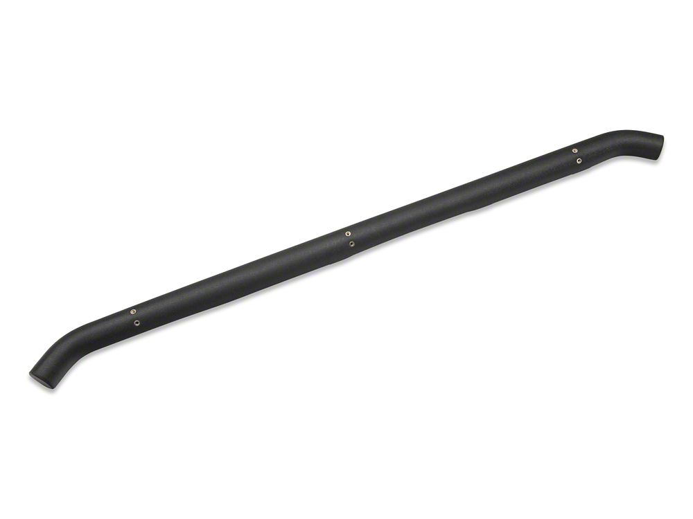 RedRock 3-Inch Round Curved Side Step Bars; Textured Black (07-18 Jeep Wrangler JK 4-Door)