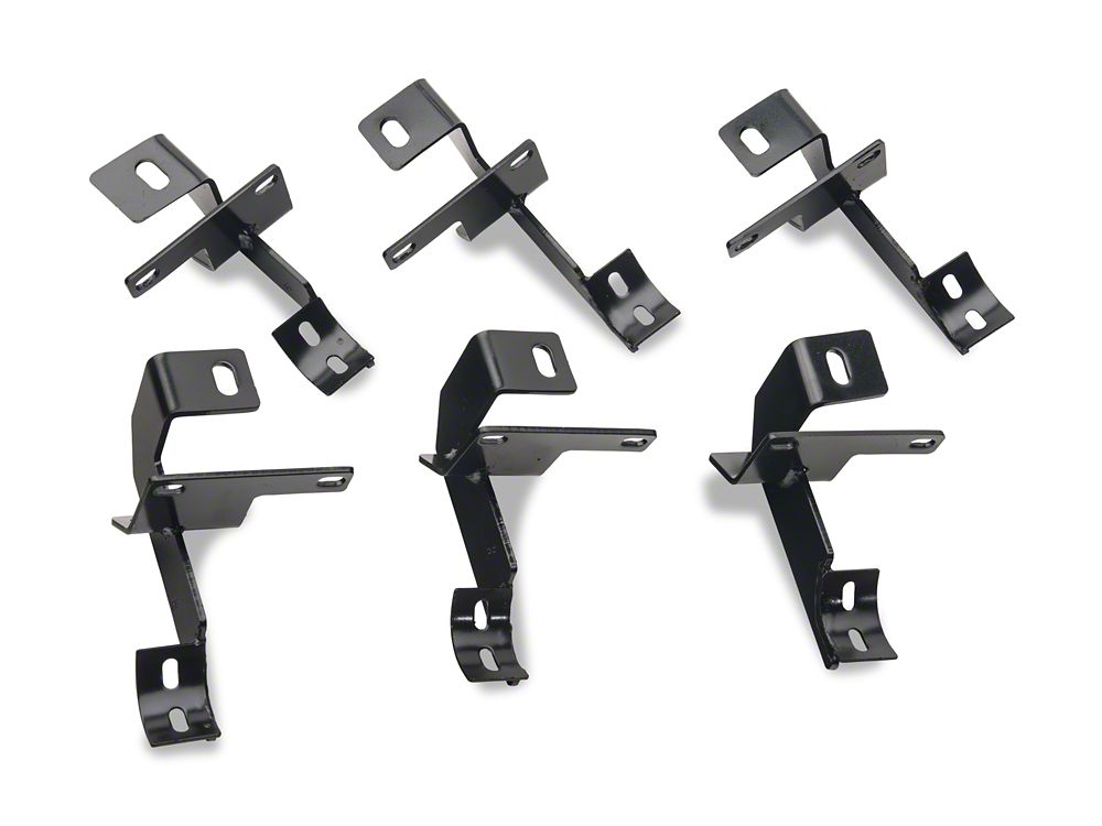RedRock 3-Inch Round Curved Side Step Bars; Textured Black (07-18 Jeep Wrangler JK 4-Door)
