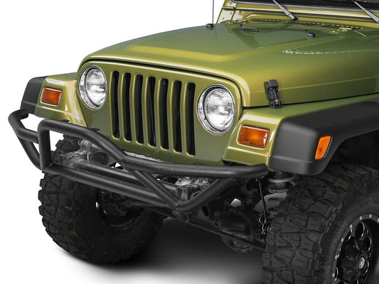 RedRock Rock Crawler Front Grille Guard; Textured Black (87-06 Jeep Wrangler YJ & TJ)