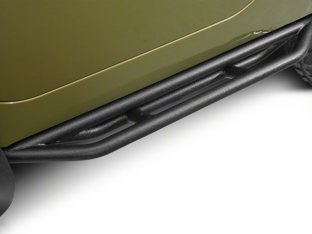 RedRock Side Armor; Textured Black (87-06 Jeep Wrangler YJ & TJ, Excluding Unlimited)