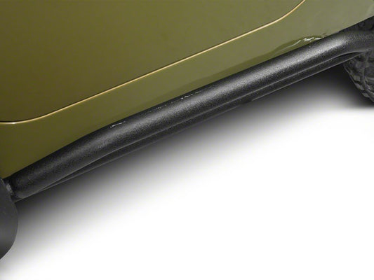 RedRock Rocker Guards; Textured Black (87-06 Jeep Wrangler YJ & TJ, Excluding Unlimited)