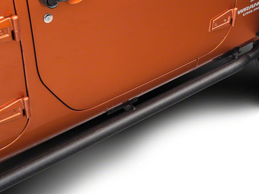 RedRock Rocker Guards; Textured Black (07-18 Jeep Wrangler JK 4-Door)