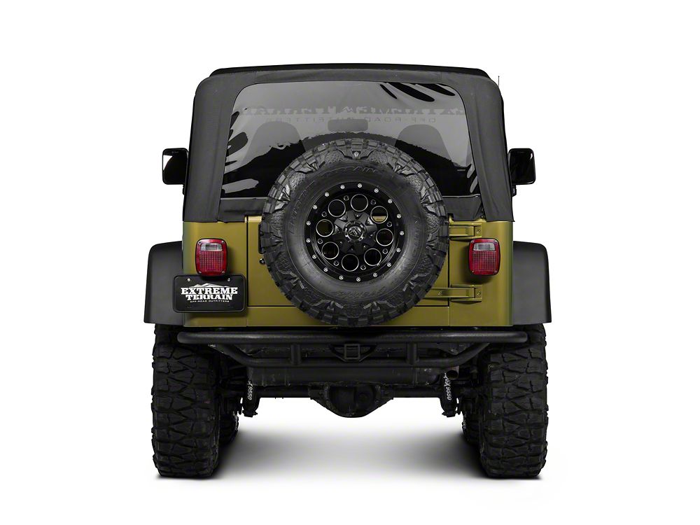RedRock Rock Crawler Rear Bumper; Textured Black (97-06 Jeep Wrangler TJ)