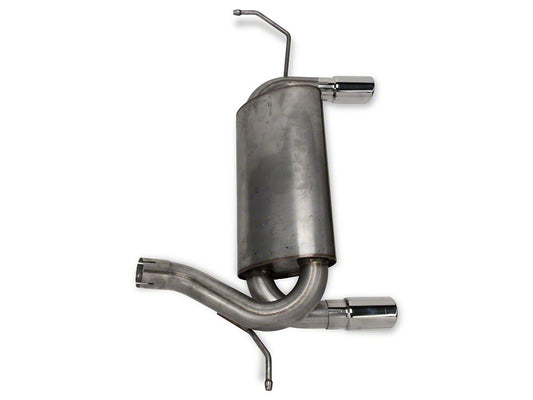 RedRock Dual Outlet Axle-Back Exhaust with Polished Tips (07-18 Jeep Wrangler JK)