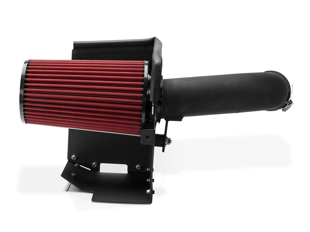 RedRock Cold Air Intake; Black Wrinkle (07-11 3.8L Jeep Wrangler JK)