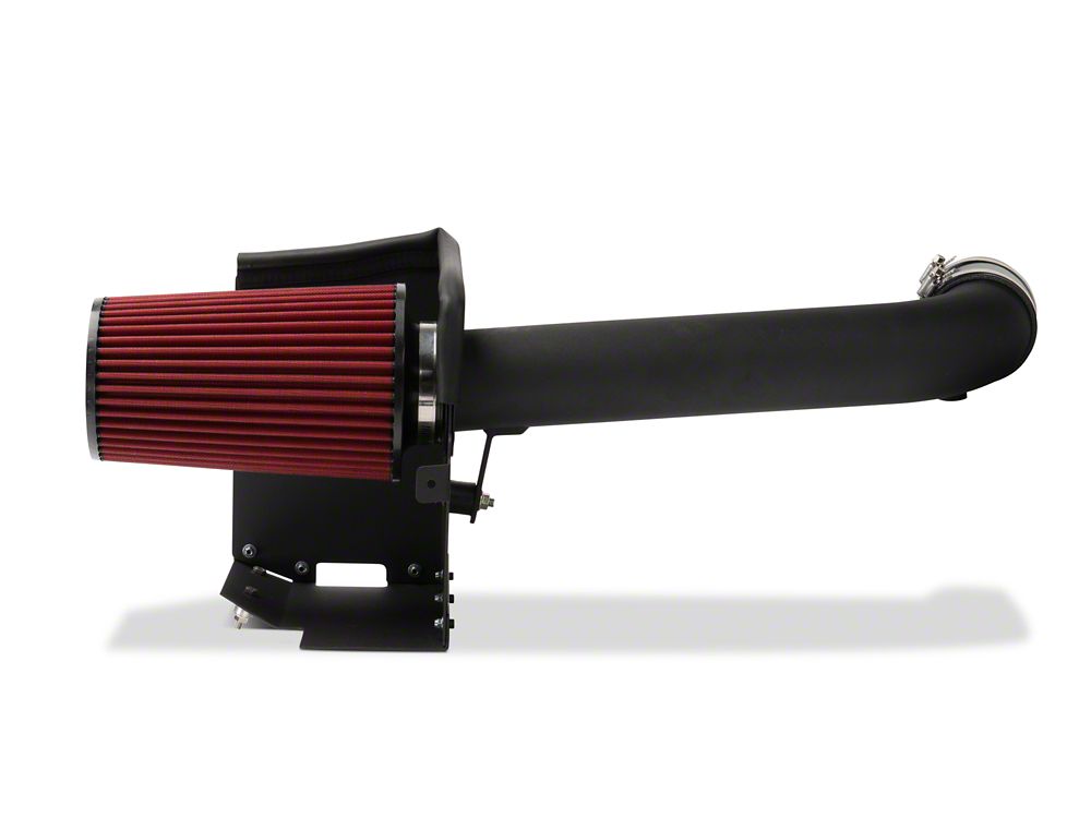 RedRock Cold Air Intake; Black Wrinkle (12-18 3.6L Jeep Wrangler JK)
