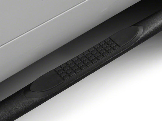 RedRock 3-Inch Side Step Bars; Textured Black (04-06 Jeep Wrangler TJ Unlimited)