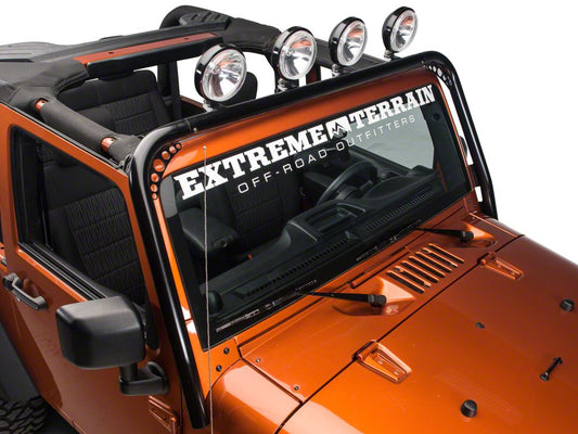 RedRock Light Bar; Gloss Black (07-18 Jeep Wrangler JK)