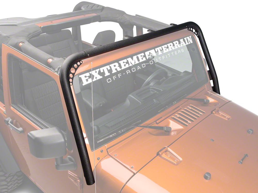 RedRock Light Bar; Textured Black (07-18 Jeep Wrangler JK)