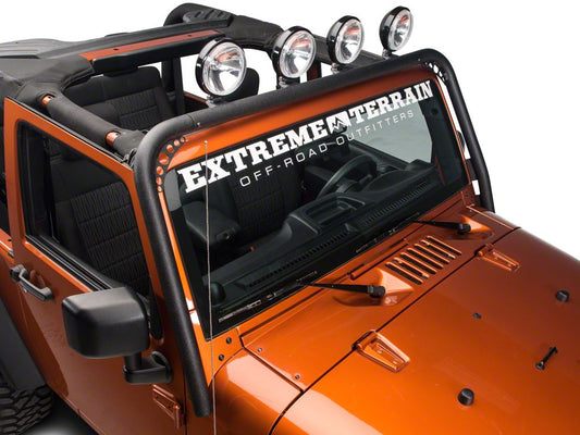RedRock Light Bar; Textured Black (07-18 Jeep Wrangler JK)
