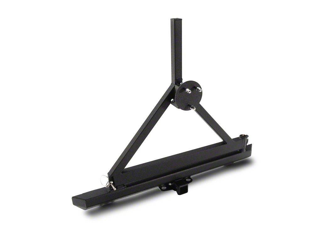 RedRock Rock Crawler Rear Bumper with Tire Carrier; Textured Black (87-06 Jeep Wrangler YJ & TJ)
