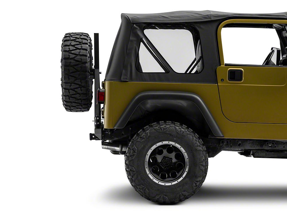 RedRock Rock Crawler Rear Bumper with Tire Carrier; Textured Black (87-06 Jeep Wrangler YJ & TJ)