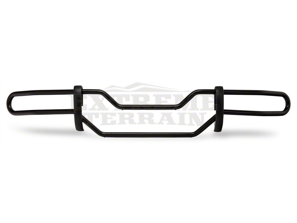 RedRock Rear Double Tube Bumper Guard; Gloss Black (07-18 Jeep Wrangler JK)
