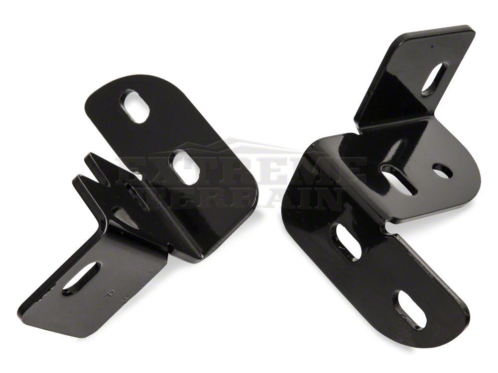 RedRock Rear Double Tube Bumper Guard; Gloss Black (07-18 Jeep Wrangler JK)