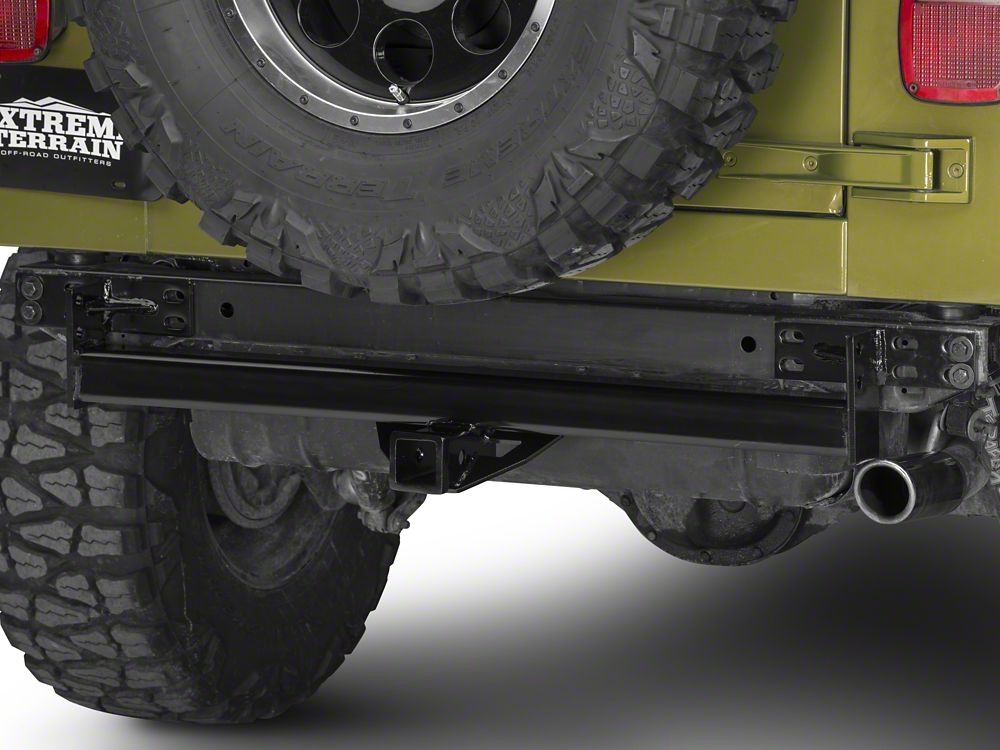 RedRock Hitch; Gloss Black (87-06 Jeep Wrangler YJ & TJ)