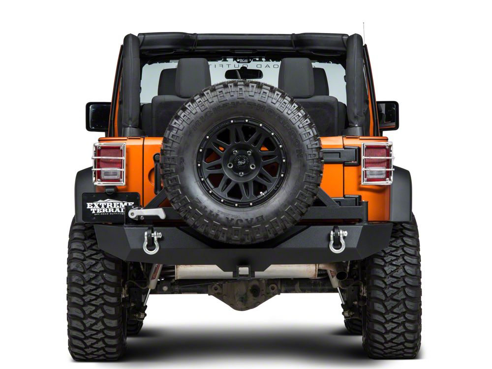 RedRock Wrap-Around Tail Light Guards; Stainless Steel (07-18 Jeep Wrangler JK)