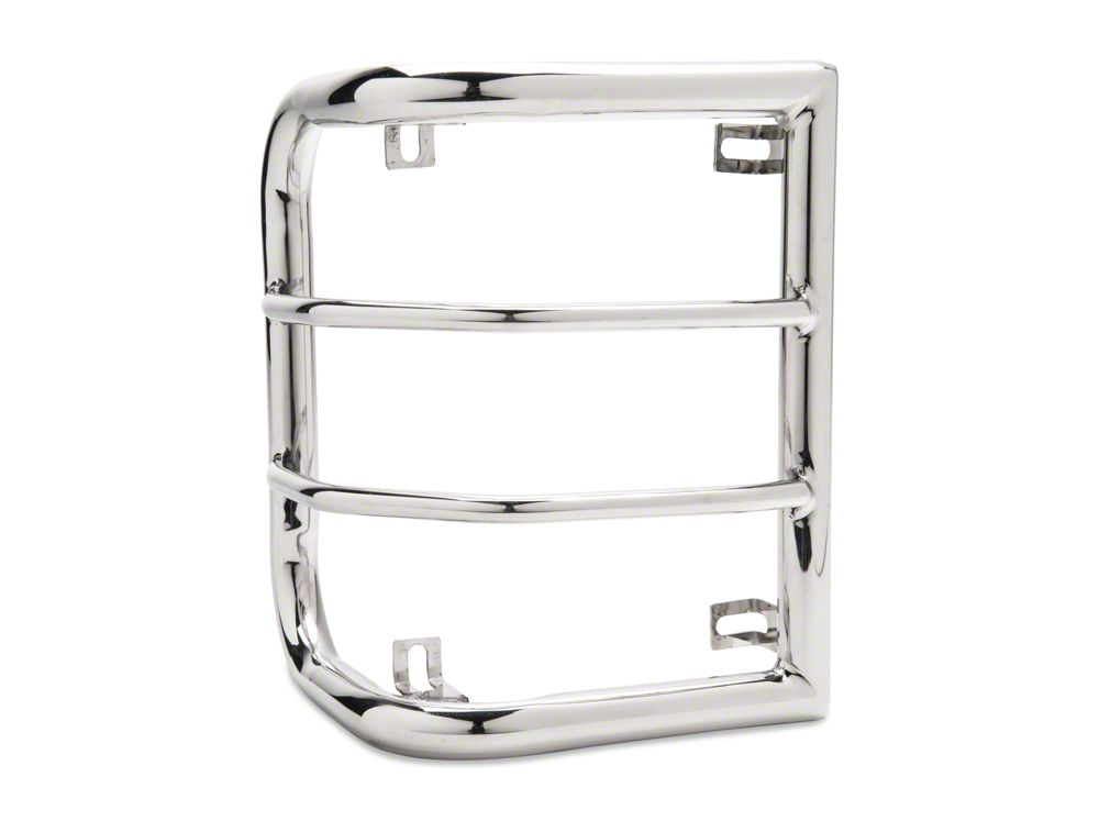 RedRock Wrap-Around Tail Light Guards; Stainless Steel (07-18 Jeep Wrangler JK)
