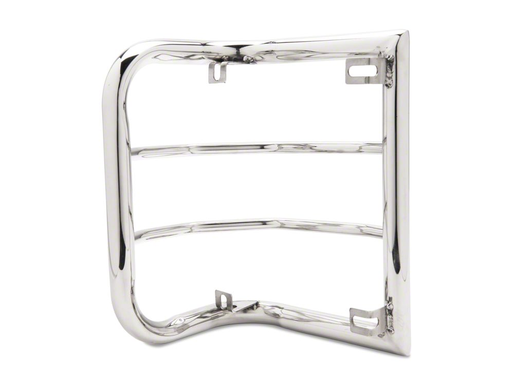 RedRock Wrap-Around Tail Light Guards; Stainless Steel (07-18 Jeep Wrangler JK)
