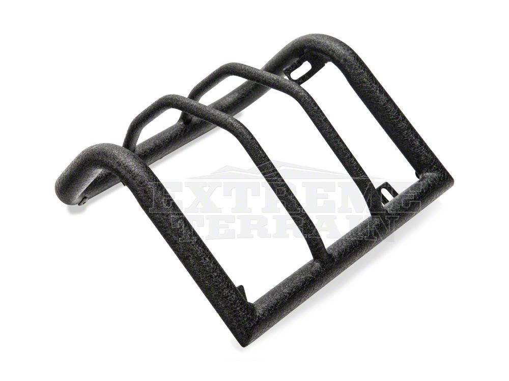 RedRock Wrap-Around Tail Light Guards; Textured Black (07-18 Jeep Wrangler JK)